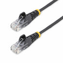 StarTech N6PAT3BKS 3ft CAT6 Cable - Slim CAT6 Patch Cord - Black