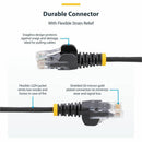 StarTech N6PAT3BKS 3ft CAT6 Cable - Slim CAT6 Patch Cord - Black