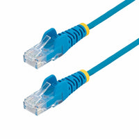 StarTech N6PAT3BLS 3 ft CAT6 Cable - Slim CAT6 Patch Cord - Blue - Snagless RJ45