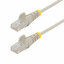 StarTech N6PAT3GRS 3 ft CAT6 Cable - Slim CAT6 Patch Cord - Gray