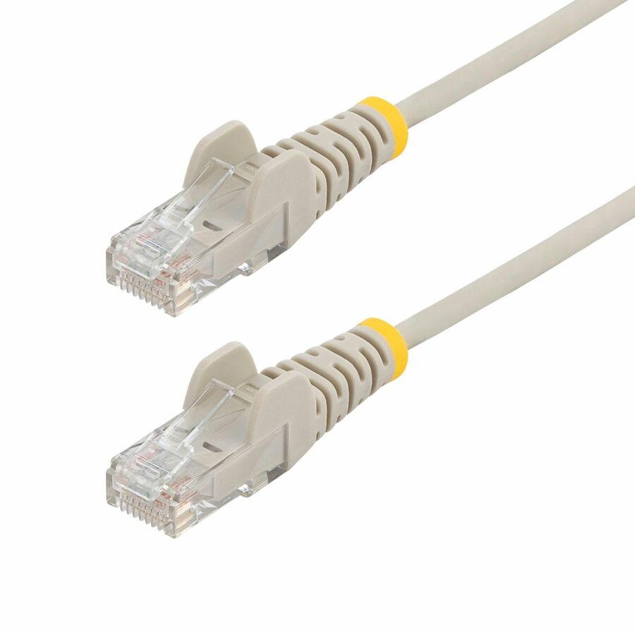 StarTech N6PAT3GRS 3 ft CAT6 Cable - Slim CAT6 Patch Cord - Gray