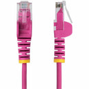 StarTech N6PAT3PKS 3ft Pink Slim CAT6 Ethernet Cable, Slim Snagless RJ45