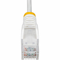 StarTech N6PAT6INWHS 6in White Slim CAT6 Ethernet Cable, Slim Snagless RJ45, UTP