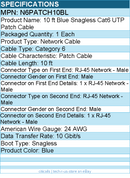 StarTech N6PATCH10BL 10ft CAT6 Ethernet Cable - Blue Snagless Gigabit