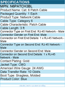 StarTech N6PATCH3BL 3ft CAT6 Ethernet Cable - Blue Snagless Gigabit