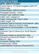 StarTech N6PATCH3WH 3ft CAT6 Ethernet Cable - White Snagless Gigabit