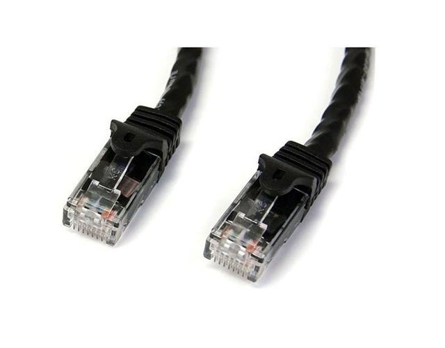 StarTech N6PATCH5BK 5ft GbE Snagless RJ45 UTP Cat6 Patch Cable BK RTL