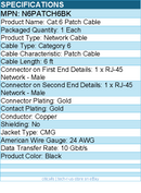 StarTech N6PATCH6BK 6ft CAT6 Ethernet Cable - Black Snagless Gigabit