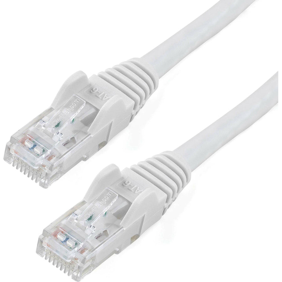 StarTech N6PATCH6WH 6ft CAT6 Ethernet Cable - White Snagless Gigabit
