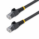 StarTech N6PATCH7BK 7ft CAT6 Ethernet Cable - Black Snagless Gigabit