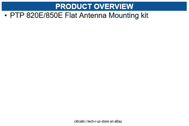 Cambium Networks N800082L004A PTP 820E/850E Flat Antenna Mounting kit