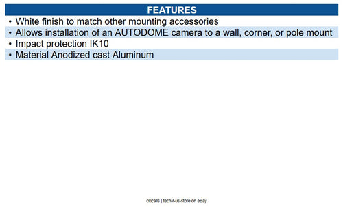 IQSIGHT NDA-7100-PEN Mounting Plate for NDA-7100-PEN/PENF, White