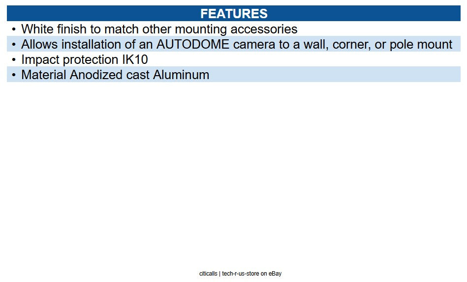 IQSIGHT NDA-7100-PEN Mounting Plate for NDA-7100-PEN/PENF, White