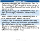 Bosch NDE-8704-R 8MP PTRZ Dome Camera, HDR, 3.9-10mm Lens, IP6K9K