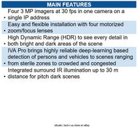 Bosch NDM-7702-AL Dome IP Camera, 12MP IR Dome Camera, 3.7-7.7 mm, IP66