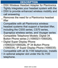NEC NEC-1091054 Wireless Headset Adapter BE113158