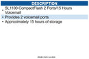 NEC NEC-1100112 BE110731 CF 2 Ports/15 Hours Voice Mail