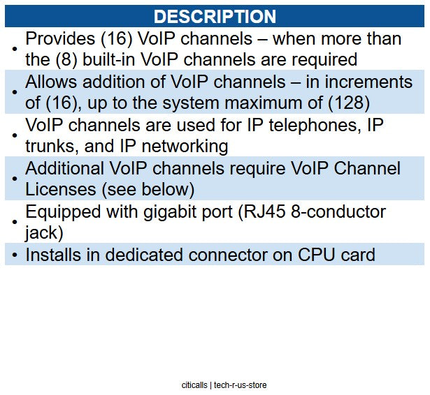 NEC NEC-BE116500 SL2100 VoIP Daughter Board