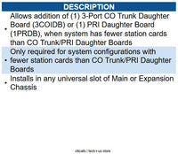 NEC NEC-BE116509 SL2100 Trunk Mounting Card