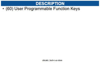 NEC NEC-BE116519 Sl2100 60-Button DSS Console (BK)