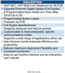 NEC NEC-BE117453 Sl2100 IP Self-Labeling Telephone (BK)