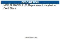 NEC NEC-Q24-FR000000128787 Replacement Handset with Cord Black