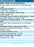 StarTech NLBL-3F-CAT8-PATCH 3ft Blue CAT8 Ethernet Cable, Snagless RJ45