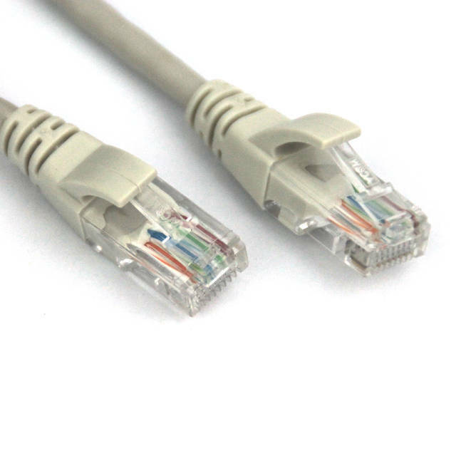 VCOM NP511B-7-GRAY Crossover cable - RJ-45 (M) to RJ-45 (M) - 7 ft - UTP -CAT 5e