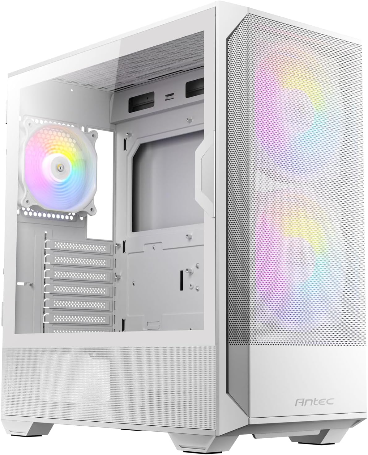 Antec NX416L White, High Airflow Mesh Front Panel - Mid-Tower ATX Gaming Case