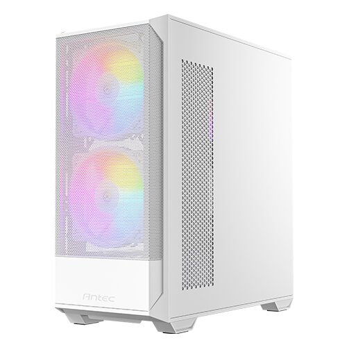 Antec NX416L White, High Airflow Mesh Front Panel - Mid-Tower ATX Gaming Case