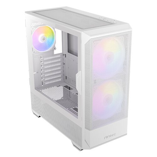 Antec NX416L White, High Airflow Mesh Front Panel - Mid-Tower ATX Gaming Case