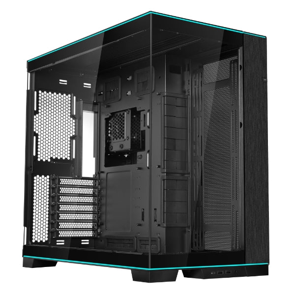 Lian-Li O11DERGBX Computer Case - Mid Tower TG 2x3.5HDD or 2.5 SSD Black Retail