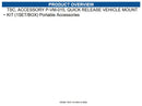 TSC OP-P-VM-015-0001 P-vm-015, Quick Release Vehicle Mount