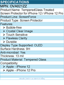 Belkin OVA021ZZ TemperedGlass Treated Screen Protector for iPhone 12