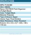 PGYTECH P-CB-090 Tech Pouch - Twilight Black -  Polyester - Retail