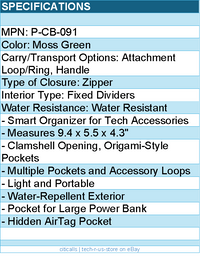 PGYTECH P-CB-091 Accessory - Tech Pouch(Moss Green) Retail