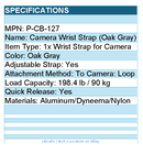 PGYTECH P-CB-127 Camera Wrist Strap - Oak Grey Retail - Adjustable