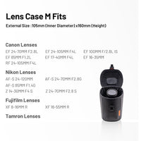 PGYTECH P-CB-252 Accessory - Lens Case (Medium) Retail - Black