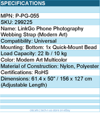 PGYTECH P-PG-055 LinkGo Phone Photography Strap - Webbing - Modern Art Retail