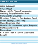 PGYTECH P-PG-056 LinkGo Phone Photography Strap Webbing-Bohemian Retail