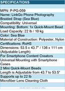 PGYTECH P-PG-059 LinkGo Phone Photography Strap Braided-Sea Blue Retail