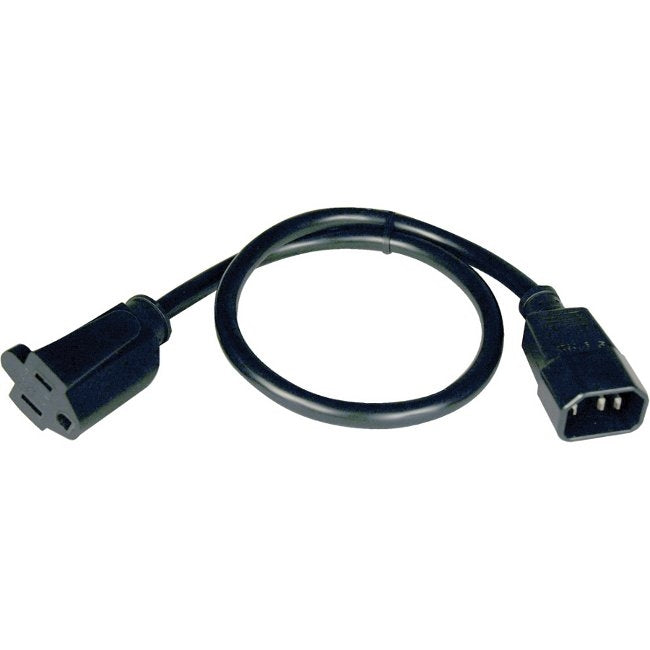 Eaton P002-002 NEMA 5-15R to C14 Computer AC Power Cable - 13A, 125V, 16 AWG