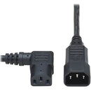 Eaton P004-002-13RA Power Extension Cord, Right-Angle C13 to C14 PDU Style - 10A