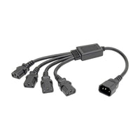 Eaton P004-18N-4XC13 Power Cord Splitter, C14 to (4) C13 PDU Style, 10A, 250V
