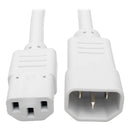 Eaton P005-003-AWH Heavy-Duty PDU Power Cord, C13 to C14 15A, 250V, 14 AWG, 3 ft
