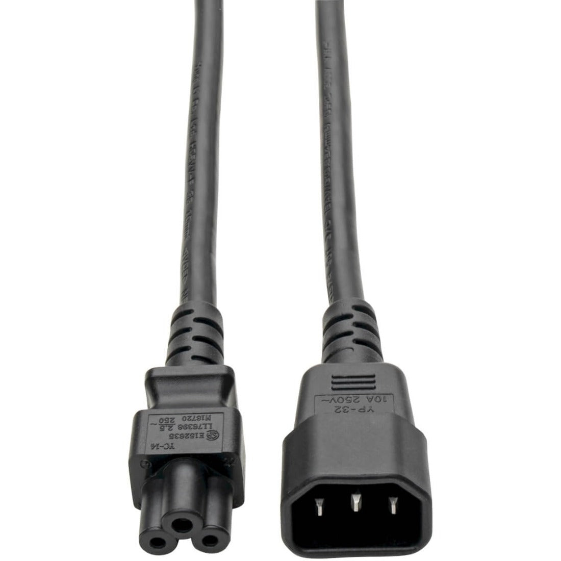 Eaton P014-006 Laptop Power Adapter Cord C14 to C5 Adapter - 7A 250V 18 AWG 6 ft