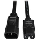 Eaton P018-002 Power Cord C14 to C15 Heavy-Duty, 15A, 250V, 14 AWG