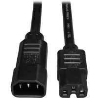 Eaton P018-002 Power Cord C14 to C15 Heavy-Duty, 15A, 250V, 14 AWG