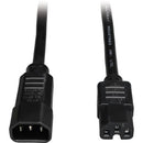Eaton P018-003 Power Cord C14 to C15 - Heavy-Duty, 15A, 250V, 14 AWG, 3 ft.