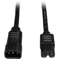 Eaton P018-006 Power Cord C14 to C15 - Heavy-Duty, 15A, 250V, 14 AWG, 6 ft.